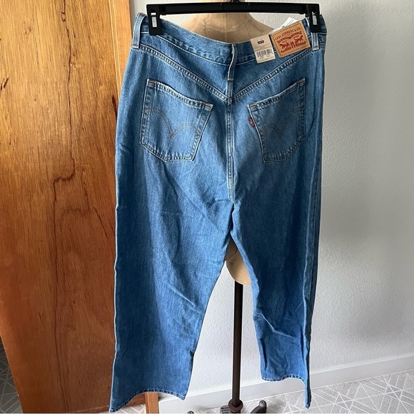 NEW LEVIS sz 32 x 29 HIGH LOOSE STRAIGHT Blue Denim Jeans $69.50 - Picture 6 of 7